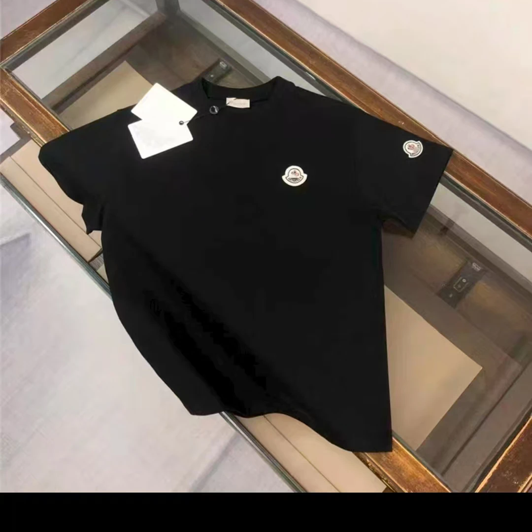 【中環专享品牌清-A】潮流休闲情侣圆领百搭半袖时尚刺绣---三仿T恤