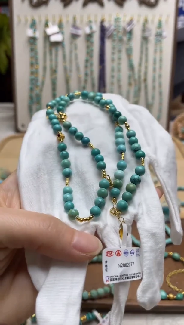 【闪购商品】绿松石项链银S925镶嵌55
