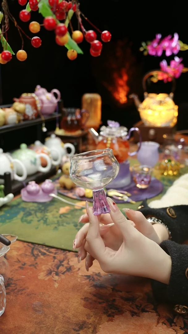 【闪购商品】紫色高足主人杯60cc@@@@