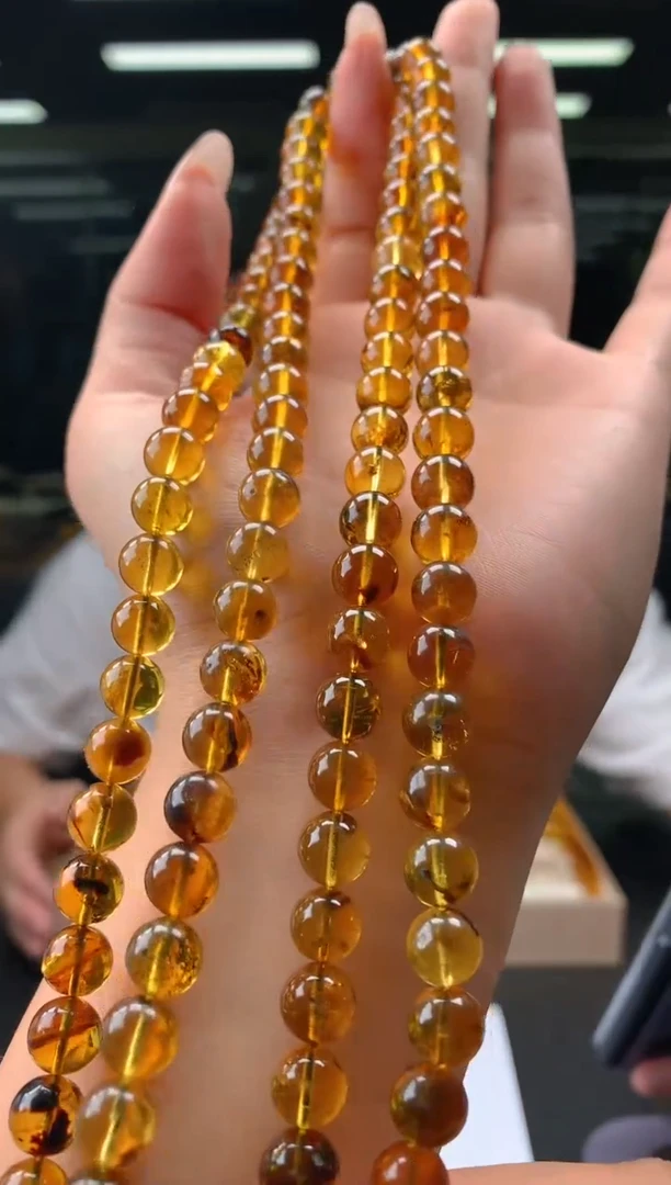 琥珀颈饰未镶嵌天然琥珀（多样性拍一发一）
