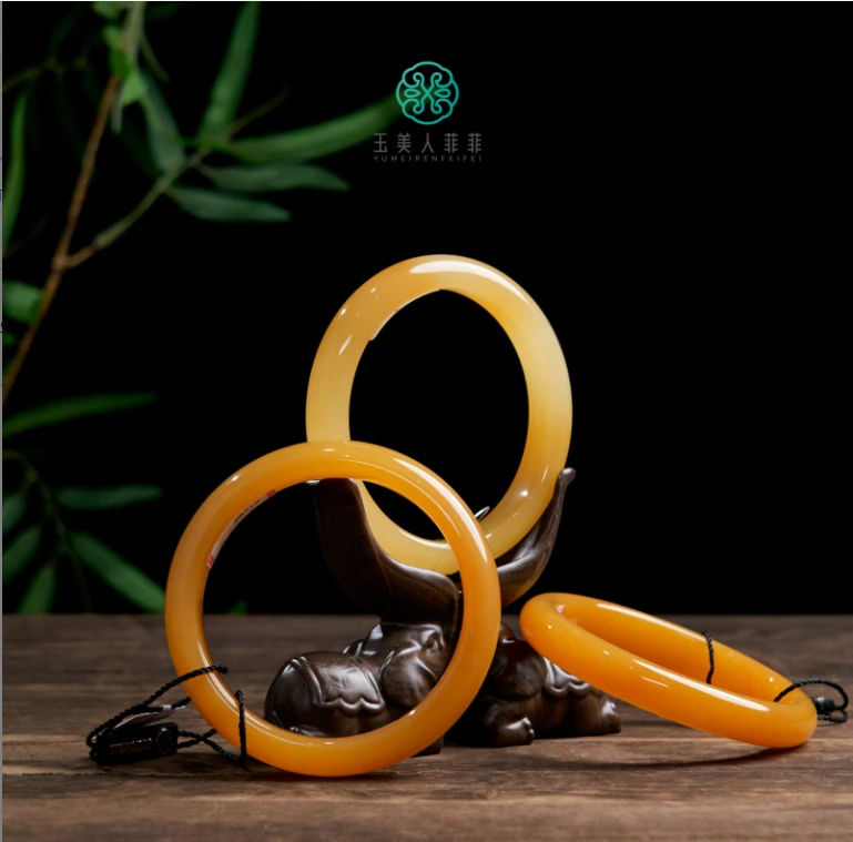 菲菲珠宝好*缅黄手镯^多样性发一