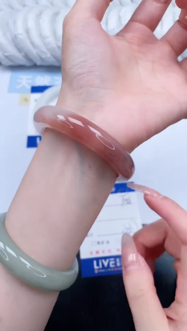 石英质玉手镯未镶嵌T186-53.7