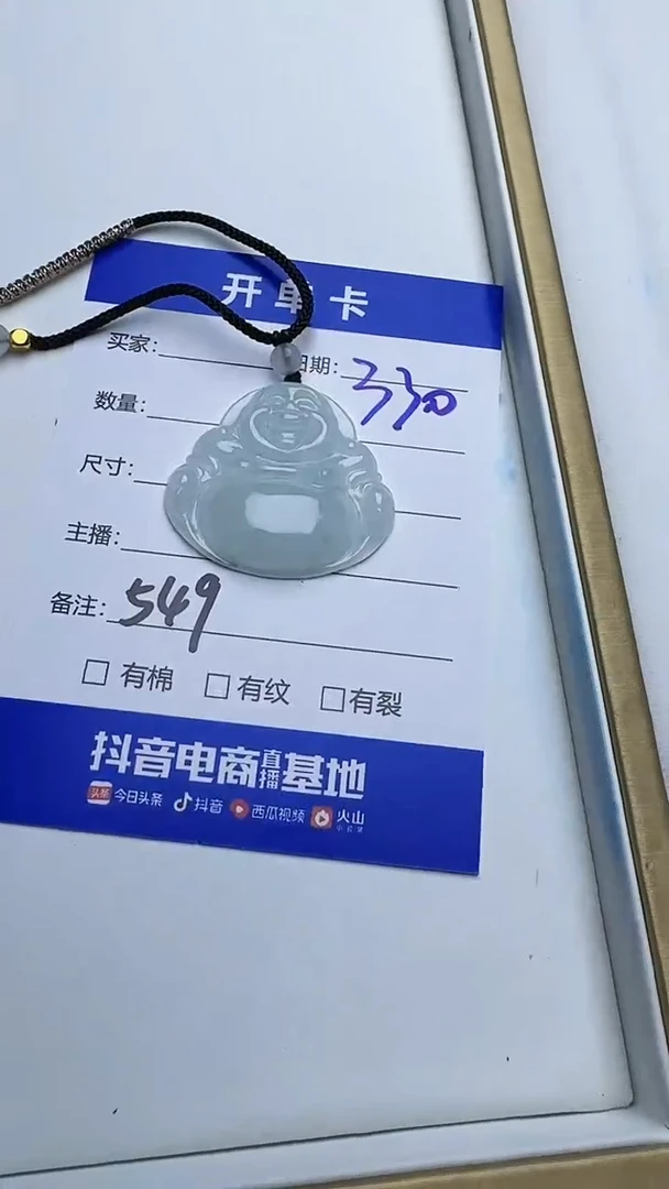 吊坠(不含链)未镶嵌翡翠549翡翠