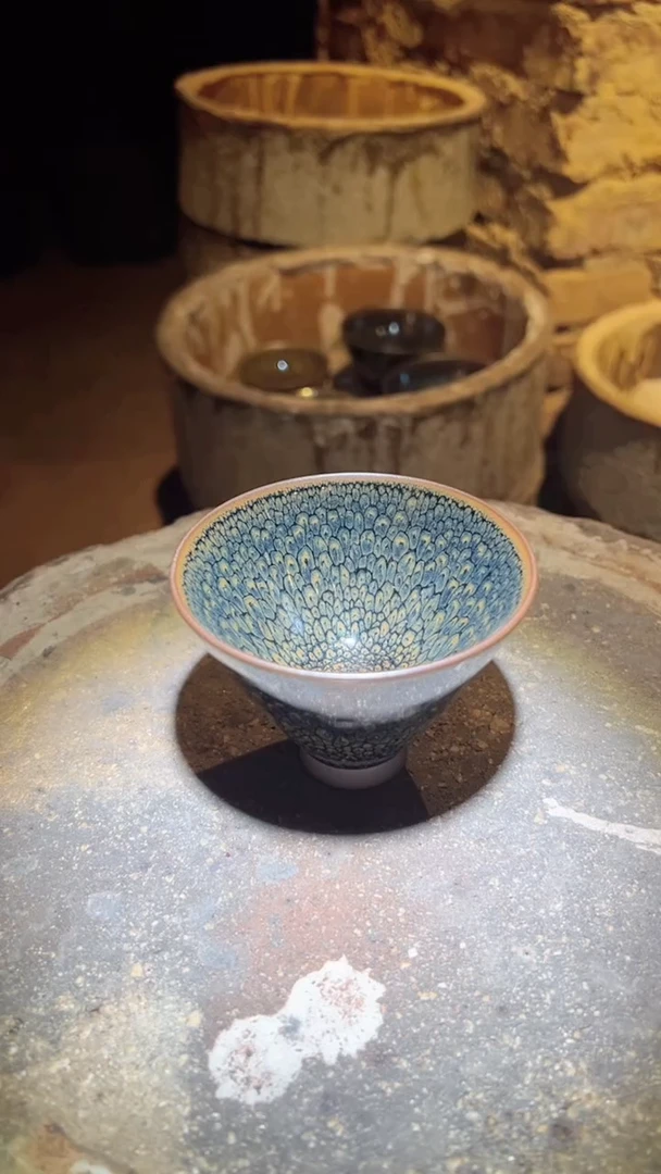 茶盏67建盏主人杯 斗笠