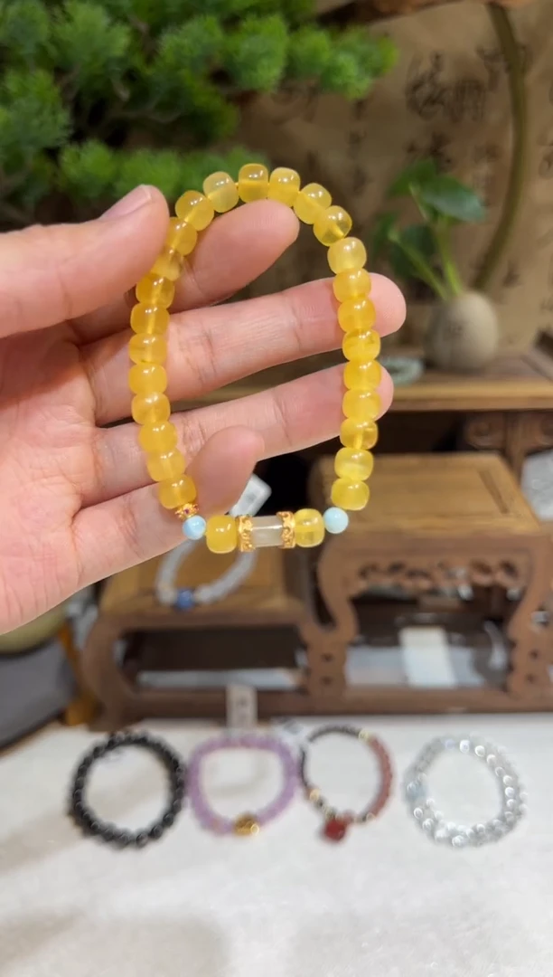 手串琥珀未镶嵌手饰@@