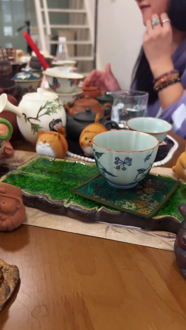 【茶瓷物语】太阳花杯子
