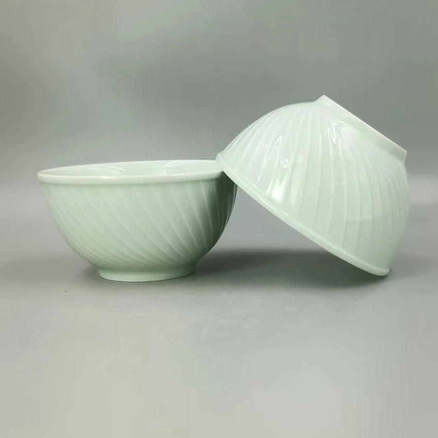 景德镇陶瓷/青釉刻花/5.5英寸大对碗