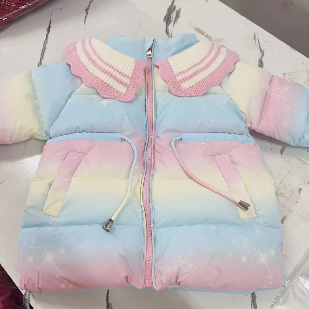 【342款】冬季新款儿童加棉洋气保暖加绒加厚韩版外套棉服