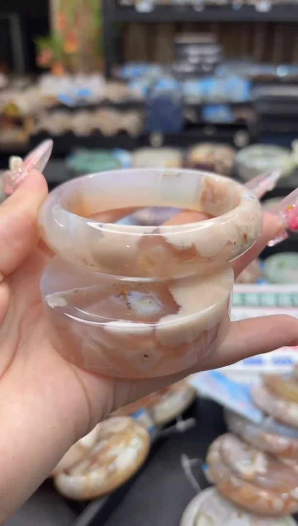 未镶嵌手镯石英质玉11(62圈赠送镯心)