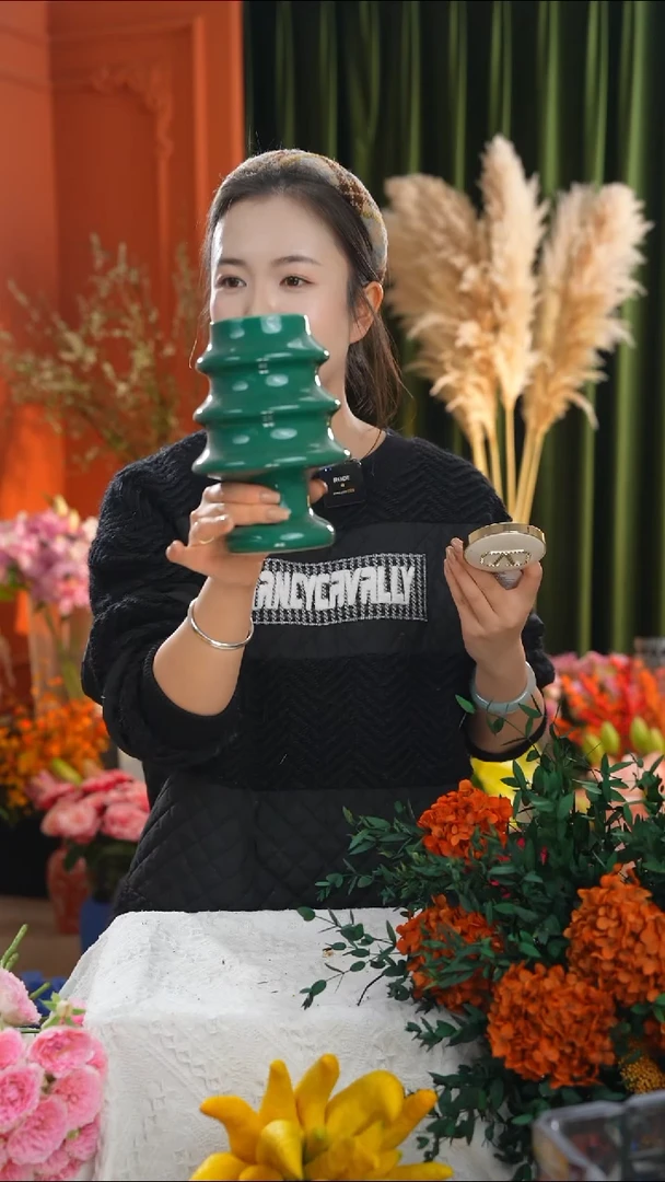 陶瓷 绿色圣诞树 矮款