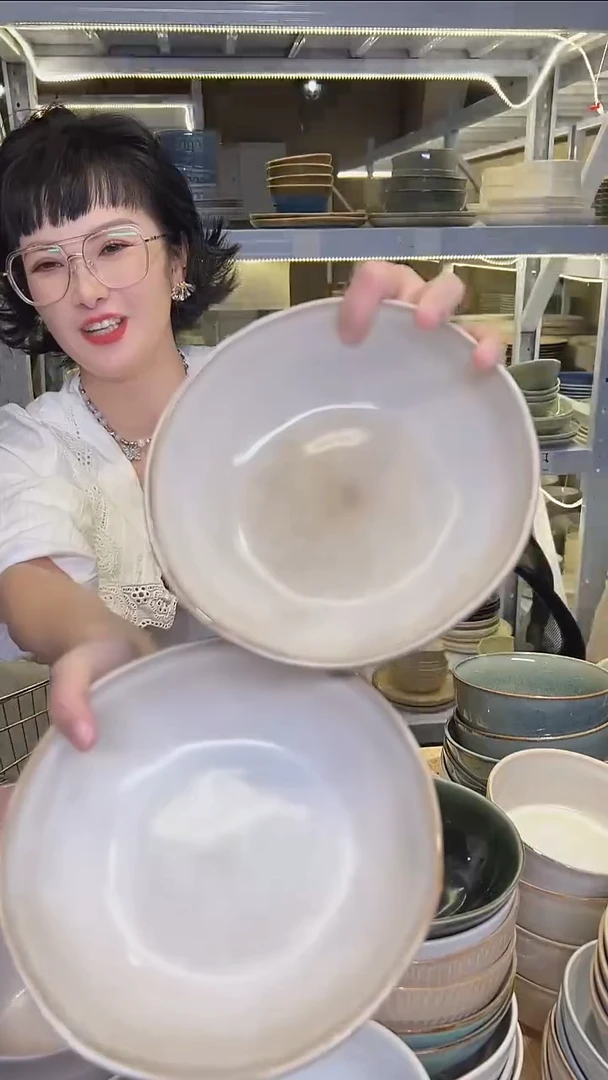 瓷302外贸尾货高温釉下彩陶瓷餐具默认微瑕