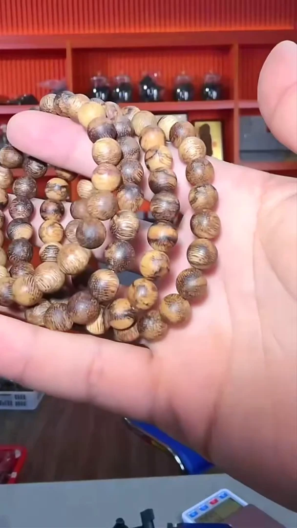 沉香手串a53号海南虎斑多样性发一