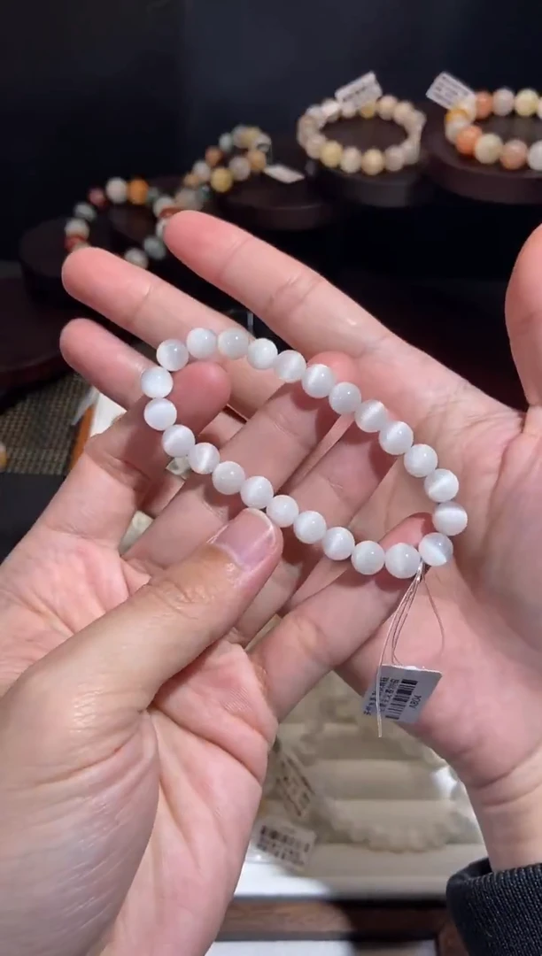 未镶嵌手串水晶10号链接-8咪+ 兔毛水晶手串