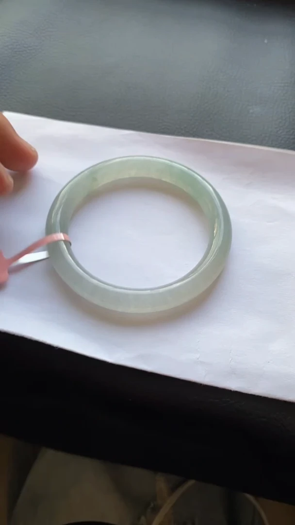 翡翠手镯未镶嵌圆条6号