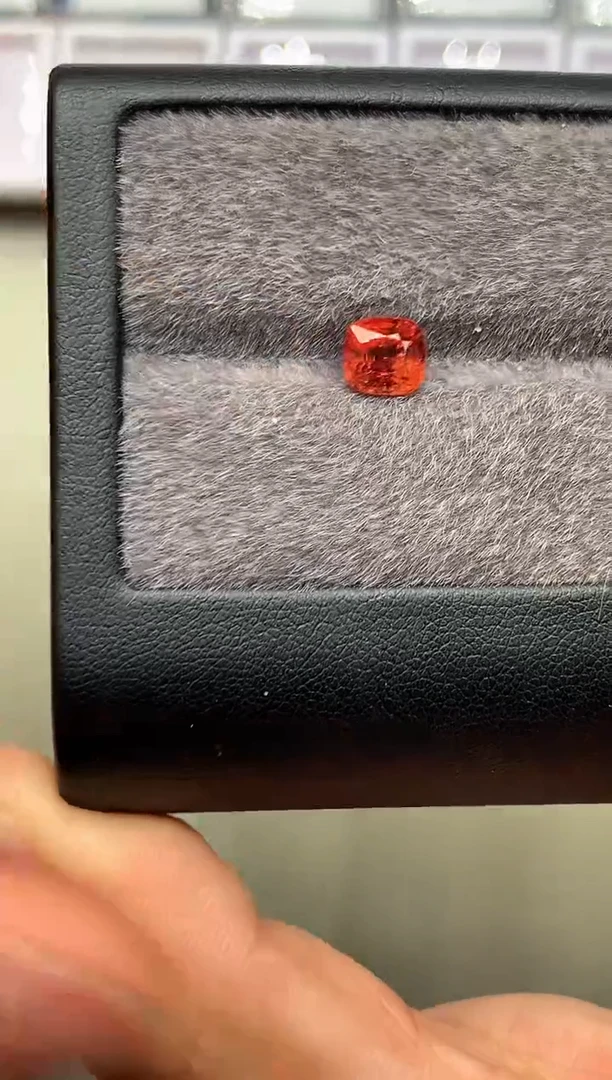 【闪购商品】定制尖晶石裸石未镶嵌枕型 爱马仕橙色调尖晶石 1.65ct