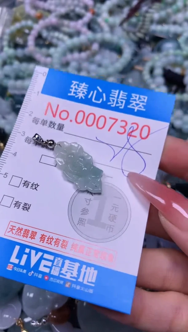 【闪购商品】翡翠颈饰未镶嵌含绳0007320