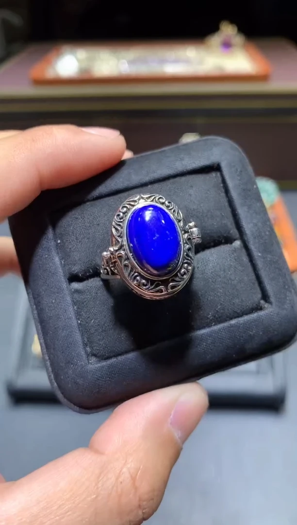 【闪购商品】青金石戒指未镶嵌H51【多样性发其一】