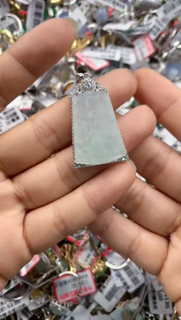 银S925镶嵌戒指翡翠111    3