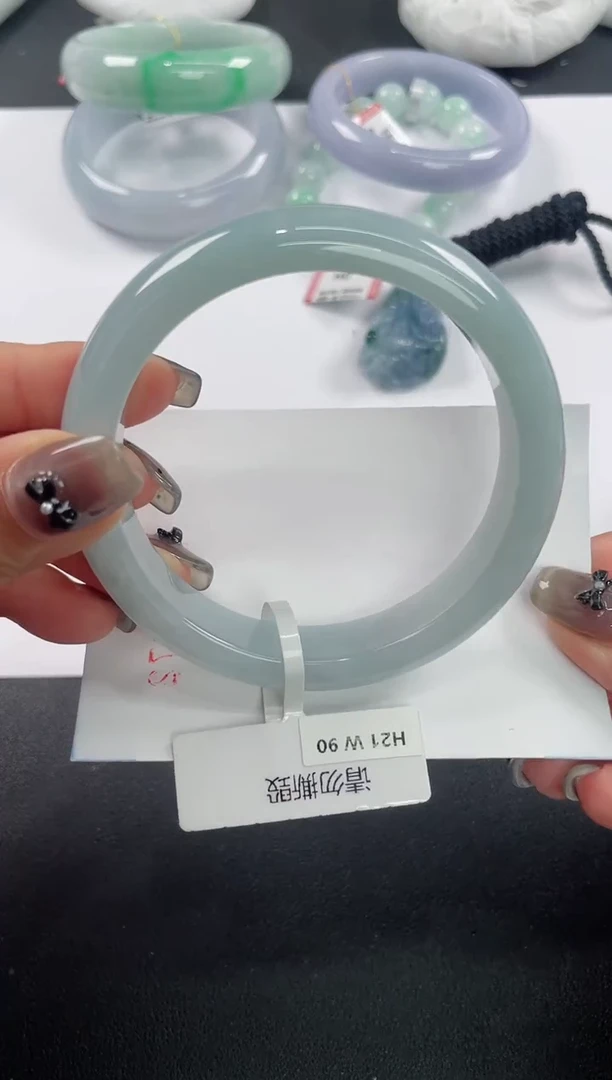 未镶嵌手镯翡翠基地发货H8859 59+