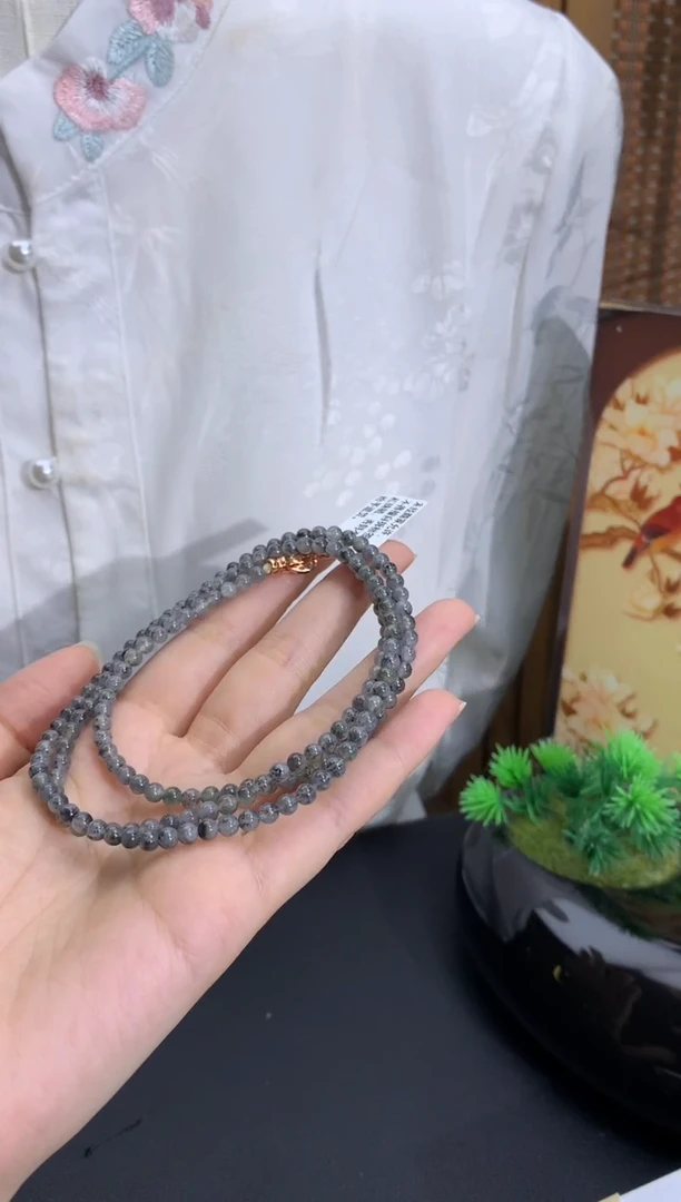 未镶嵌手串翡翠卡3.9mm