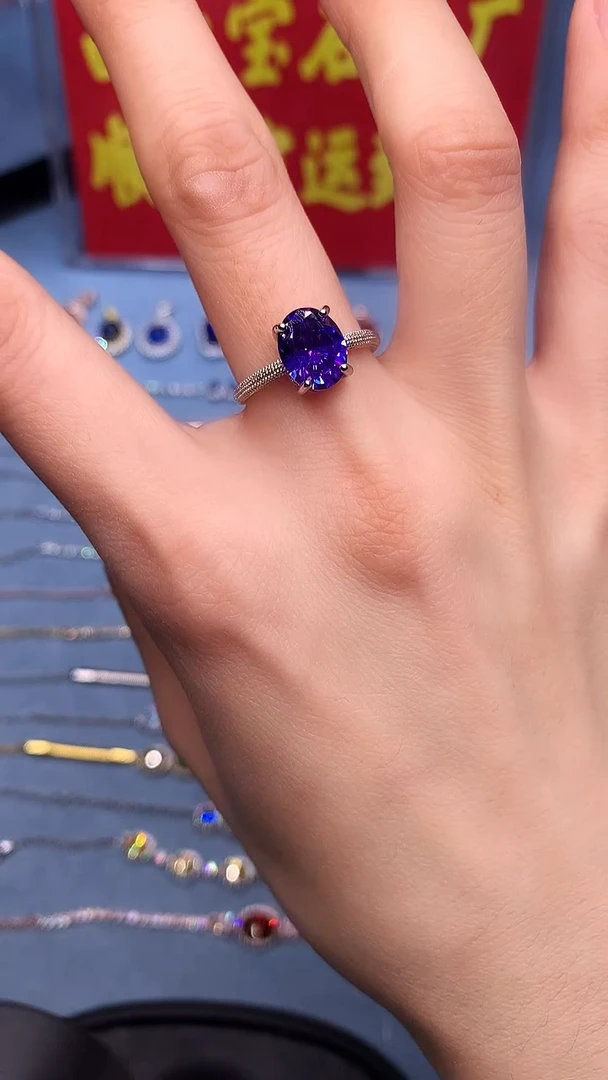 【闪购商品】紫晶戒指银S925镶嵌1111