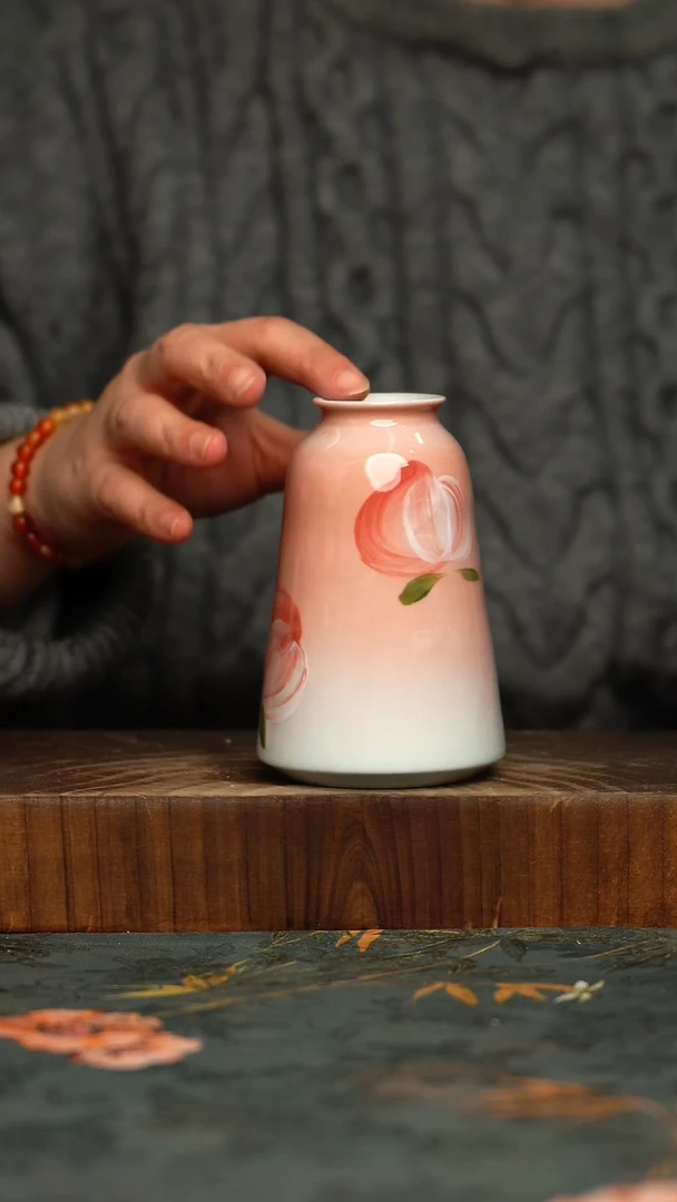 瓷片釉下彩手工手绘同款陶器