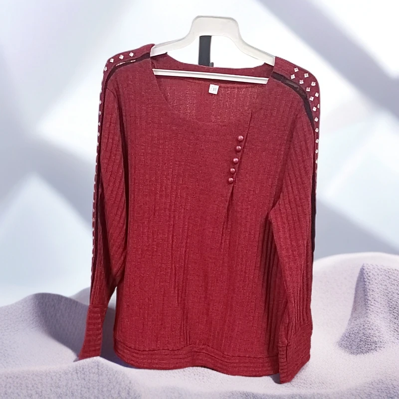 春秋季单穿打底圆领针织衫S708