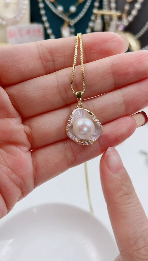 未镶嵌淡水珍珠耳饰吊坠