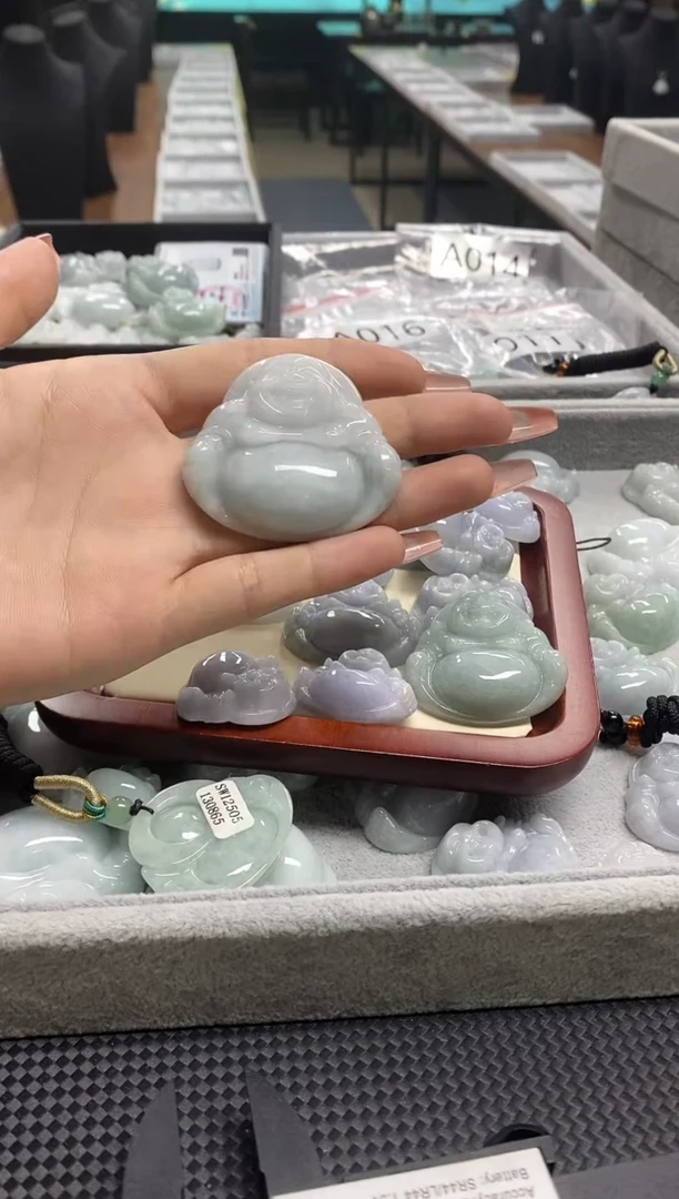 翡翠未镶嵌颈饰a086天然缅甸A货翡翠