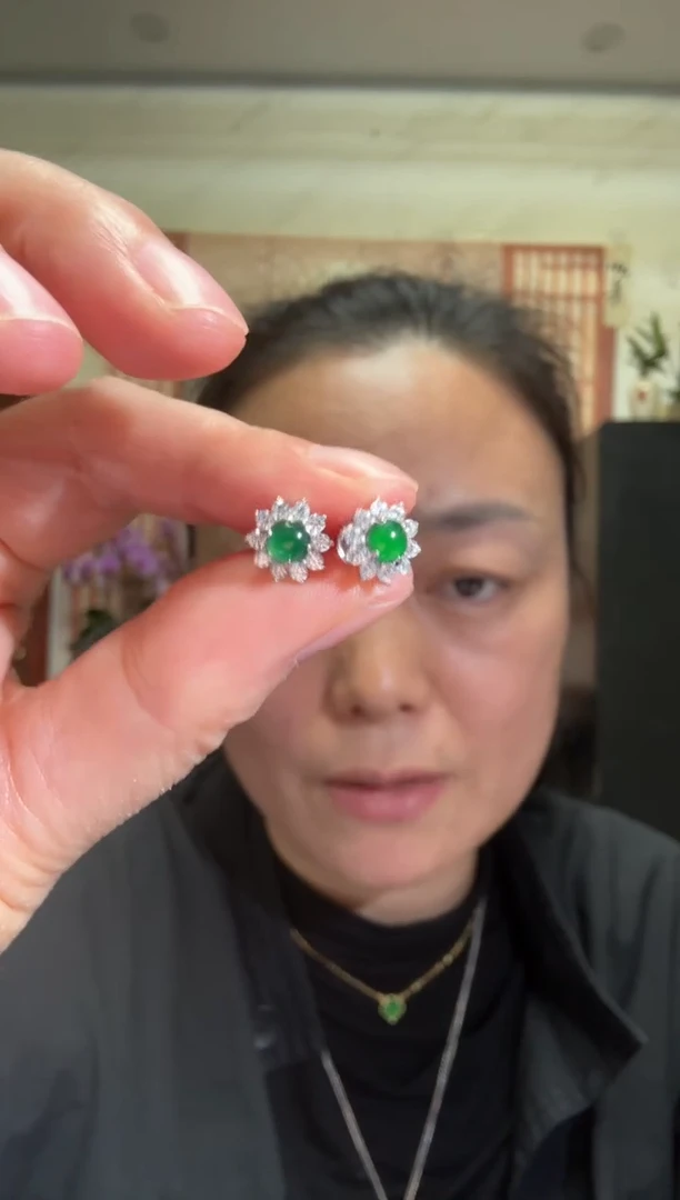 颈饰银S925镶嵌翡翠00007004