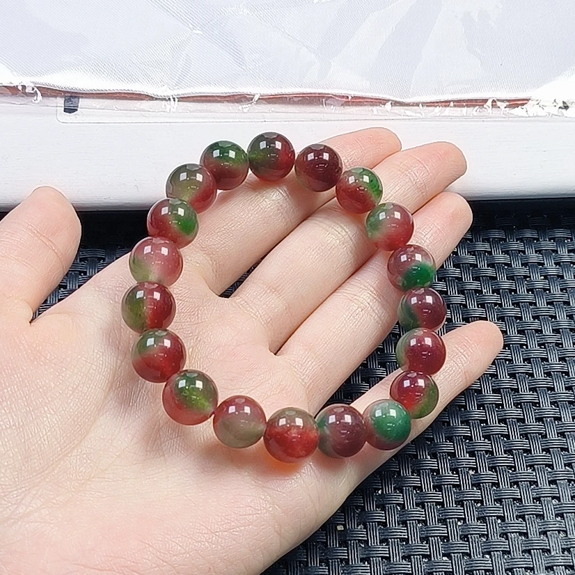 【聚宝严选】A357红绿西瓜冰手串10妈妈款精致精美气质百搭