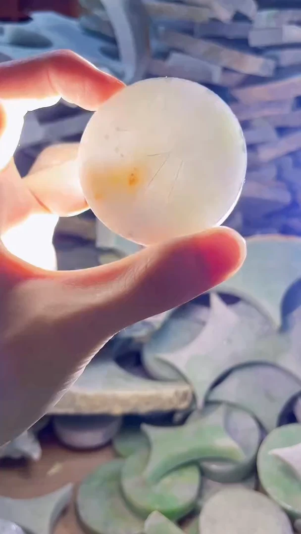 翡翠裸石缅甸翡翠A货文7570
