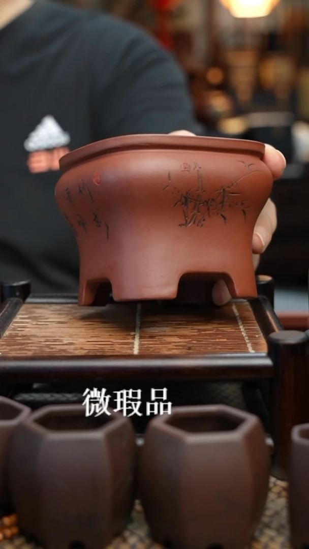紫砂花盆長木軒精品紫砂
