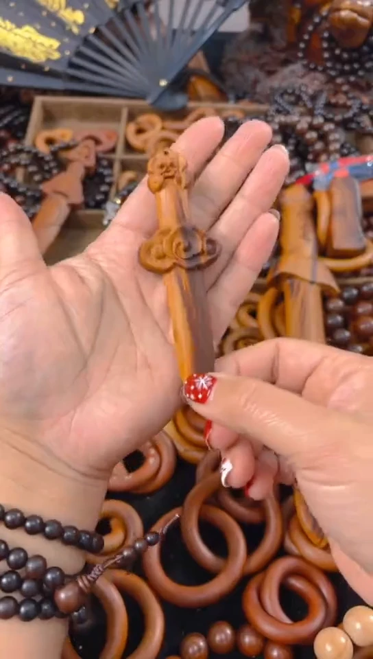 【闪购商品】枣木乾坤圈桃木剑一物一拍