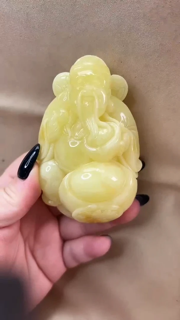 琥珀颈饰未镶嵌吊坠
