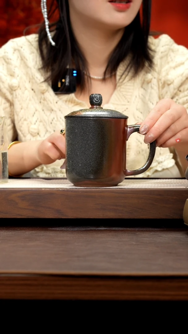 【闪购商品】紫砂茶壶红皮龙柴烧盖杯15号