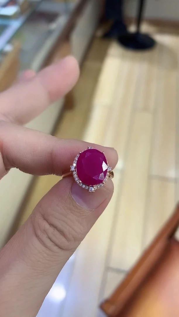 【闪购商品】红宝石戒指银S925镶嵌.........