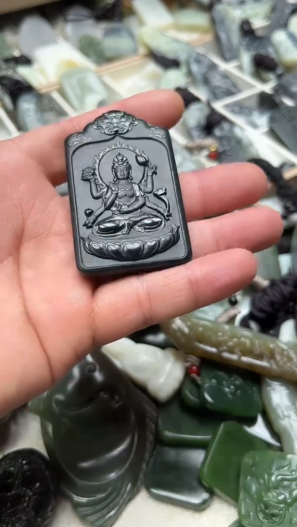 吊坠(不含链)未镶嵌和田玉1