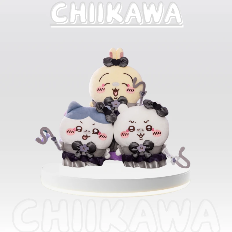 【正版Chiikawa】黑猫三小只 观光大玩偶Hello Kitty 库洛米 玉桂狗