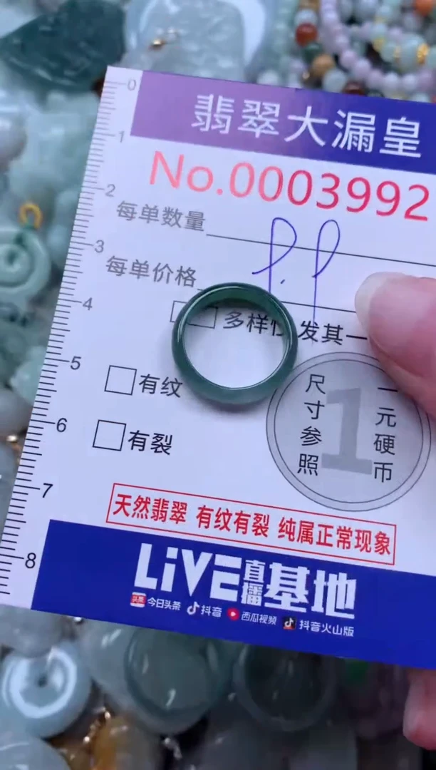 翡翠未镶嵌吊坠(不含链)3992