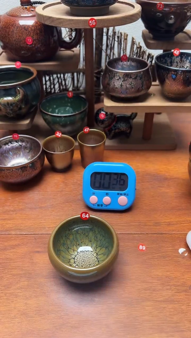 茶盏小**叔64号建盏工匠茶器