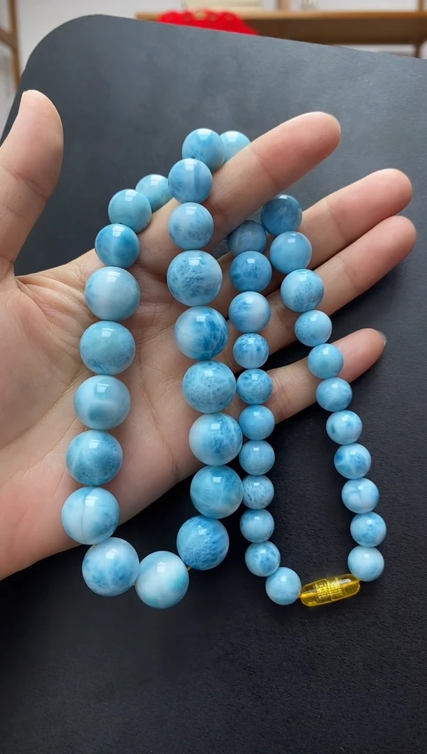 未镶嵌针钠钙石（海纹石）手链项链