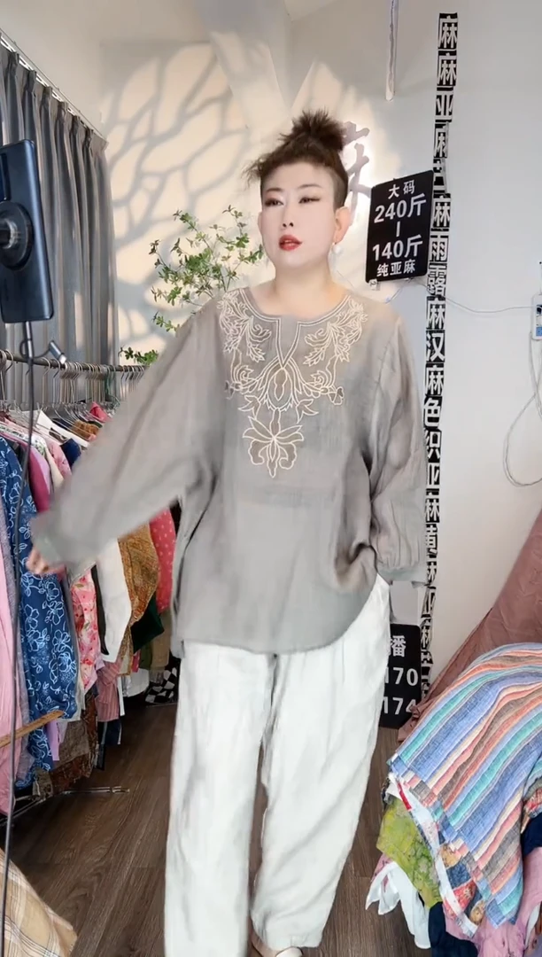 亚麻大码女装系列。