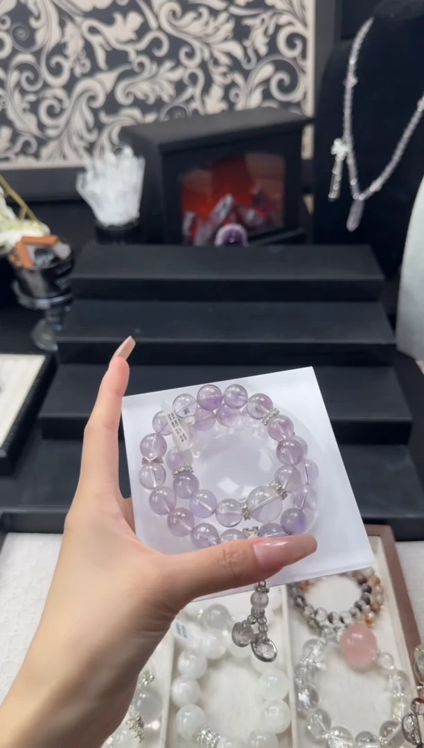 水晶手链未镶嵌棉**.天然水晶 多样性发其一