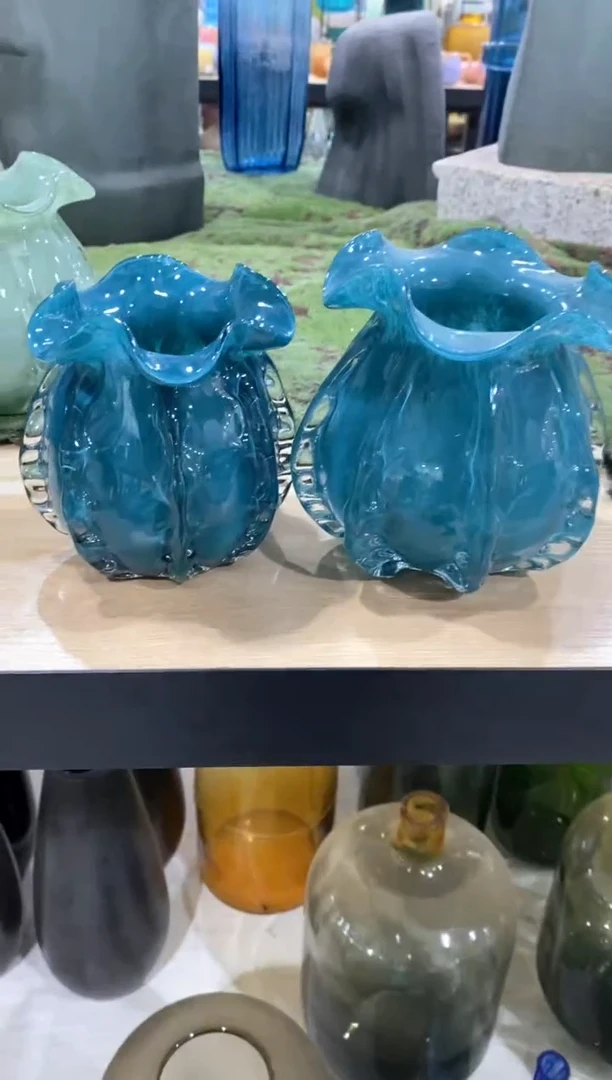 【闪购商品】琉璃慕忆家花瓶一对