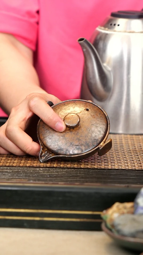 茶壶紫砂23《飞碟手抓》柴烧