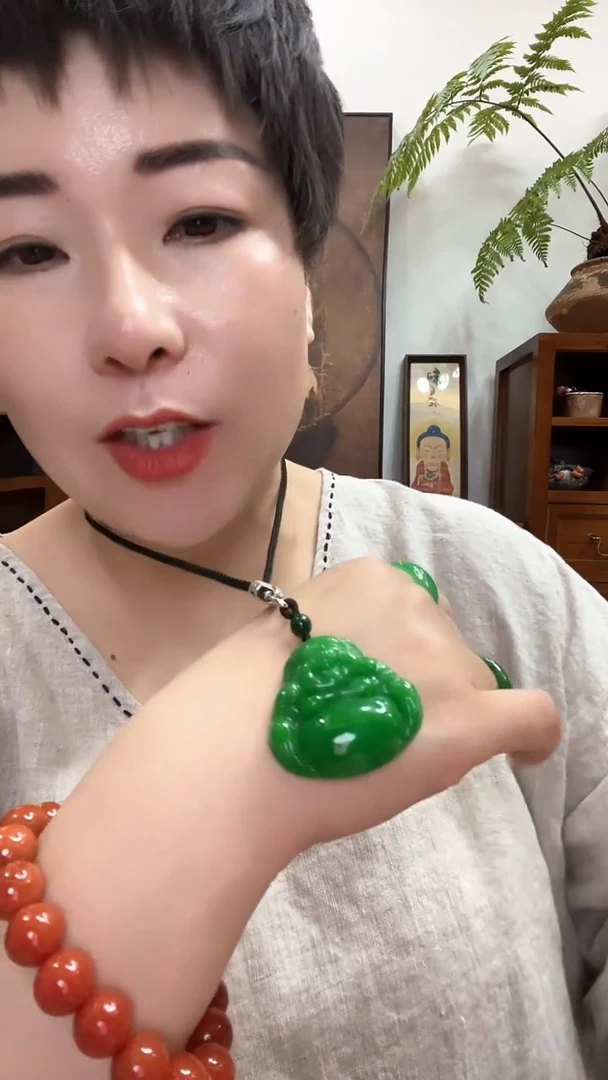吊坠(赠链)合金翡翠122