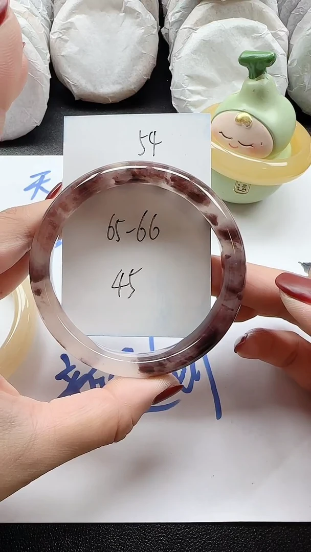 未镶嵌手镯石英质玉54+6566