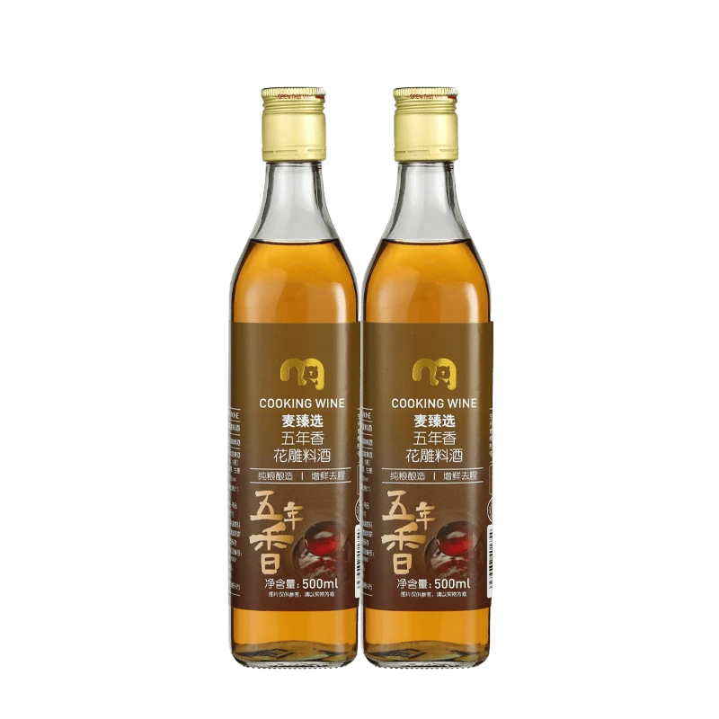 麦臻选五年香花雕料酒 500ml*2