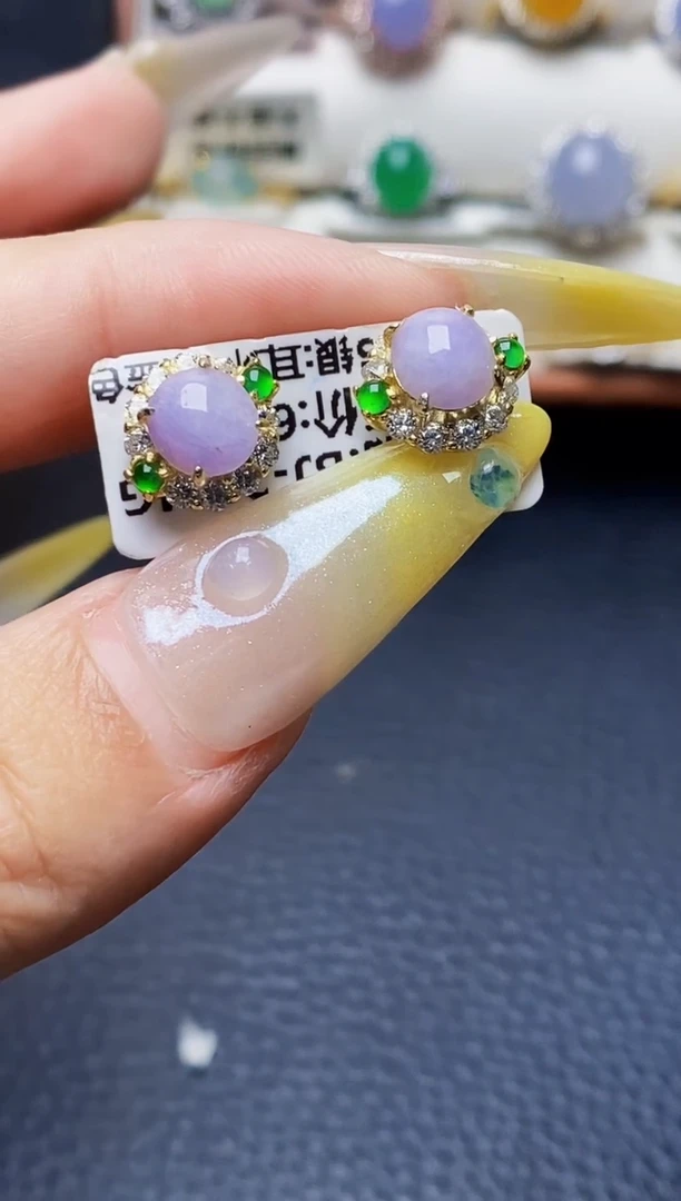 银S925镶嵌戒指翡翠8105